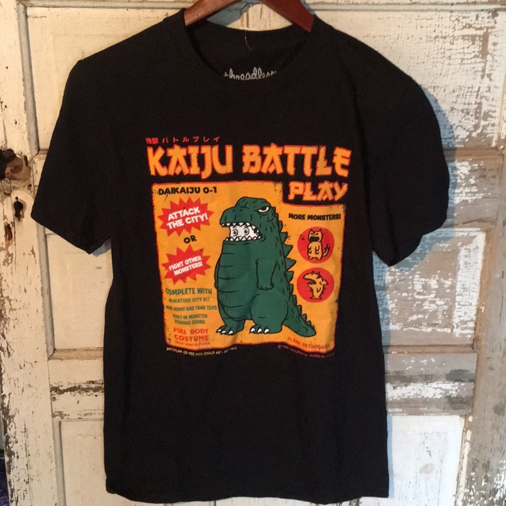 NWT Kaiju Battle Play Monster Shirt Japan Funny